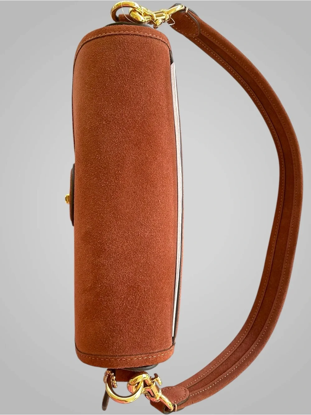Coach Hadley Suede Crossbody Shoulder Bag Clay Brown CEB10 NWT